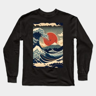 The Great Wave off Kanagawa Long Sleeve T-Shirt